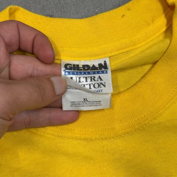 Vintage 90s Monopoly 1999 National Championship TShirt Yellow Cotton XL - Picture 4 of 6